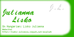 julianna lisko business card